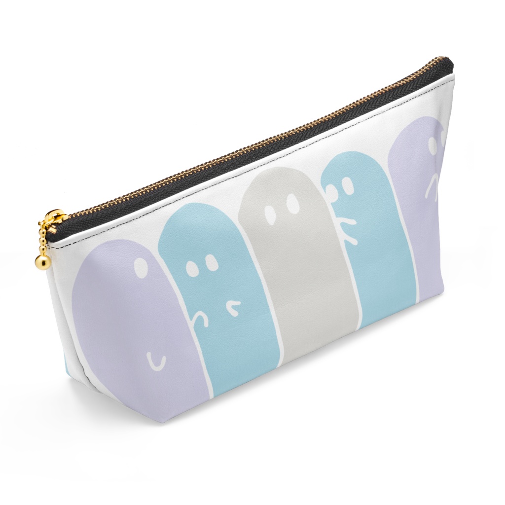 ユニコーンカラーおばけのポーチ