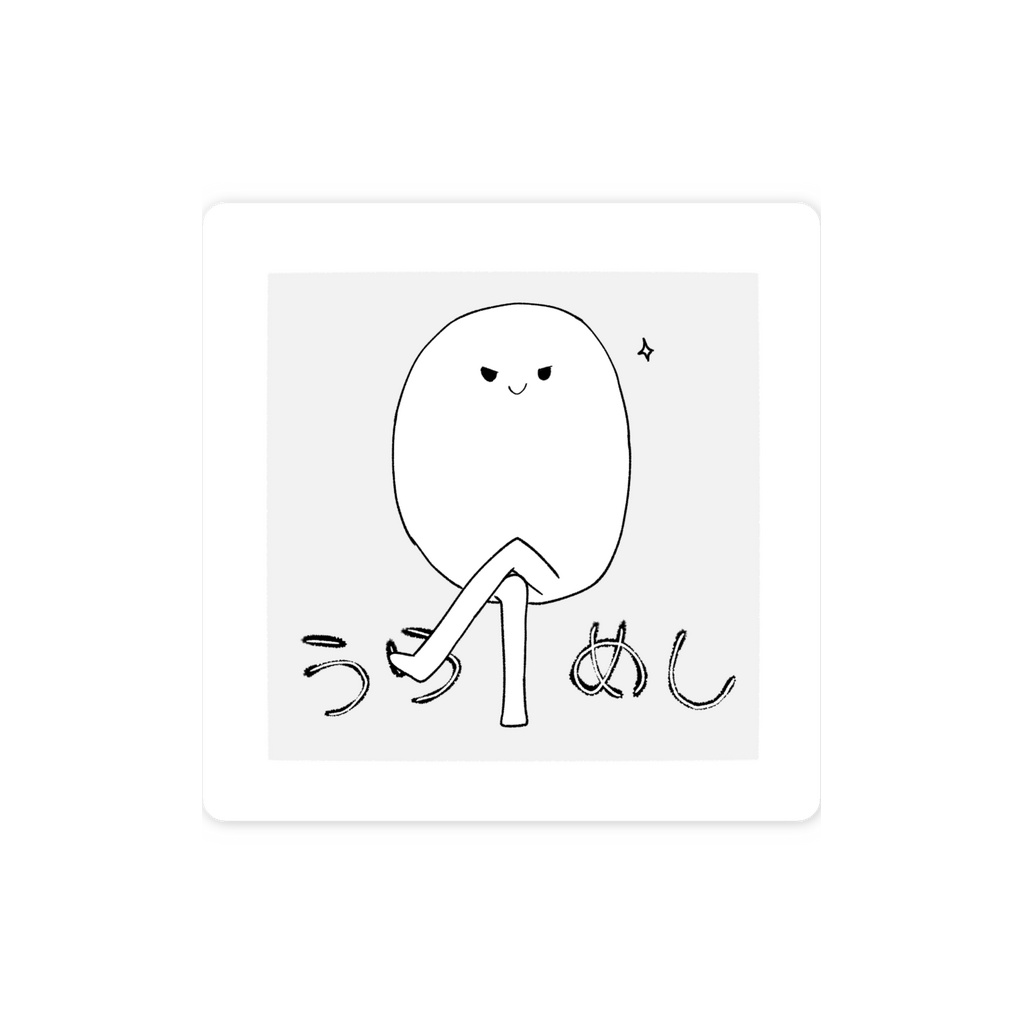 ashi nо aru ОBAKEスマホステッカー(足組み)