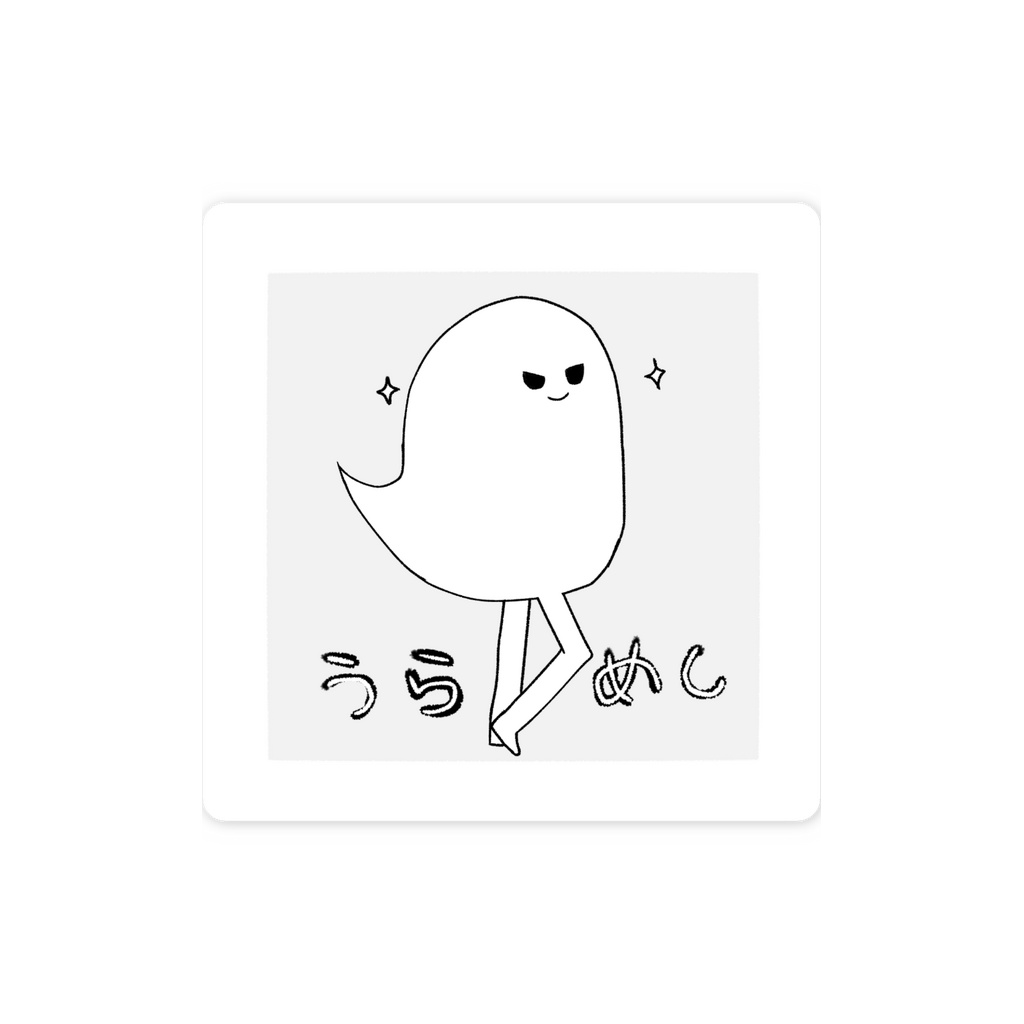 ashi nо aru ОBAKEスマホステッカー(横)