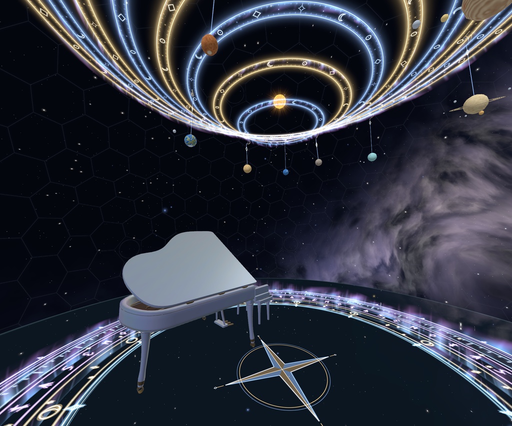 【VRChat / MA対応】星憩庭 - ASTRAL HAVEN|惑星と星空の召喚庭園