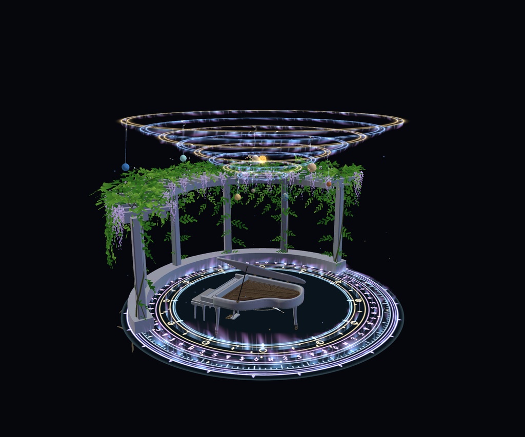 【VRChat / MA対応】星憩庭 - ASTRAL HAVEN|惑星と星空の召喚庭園