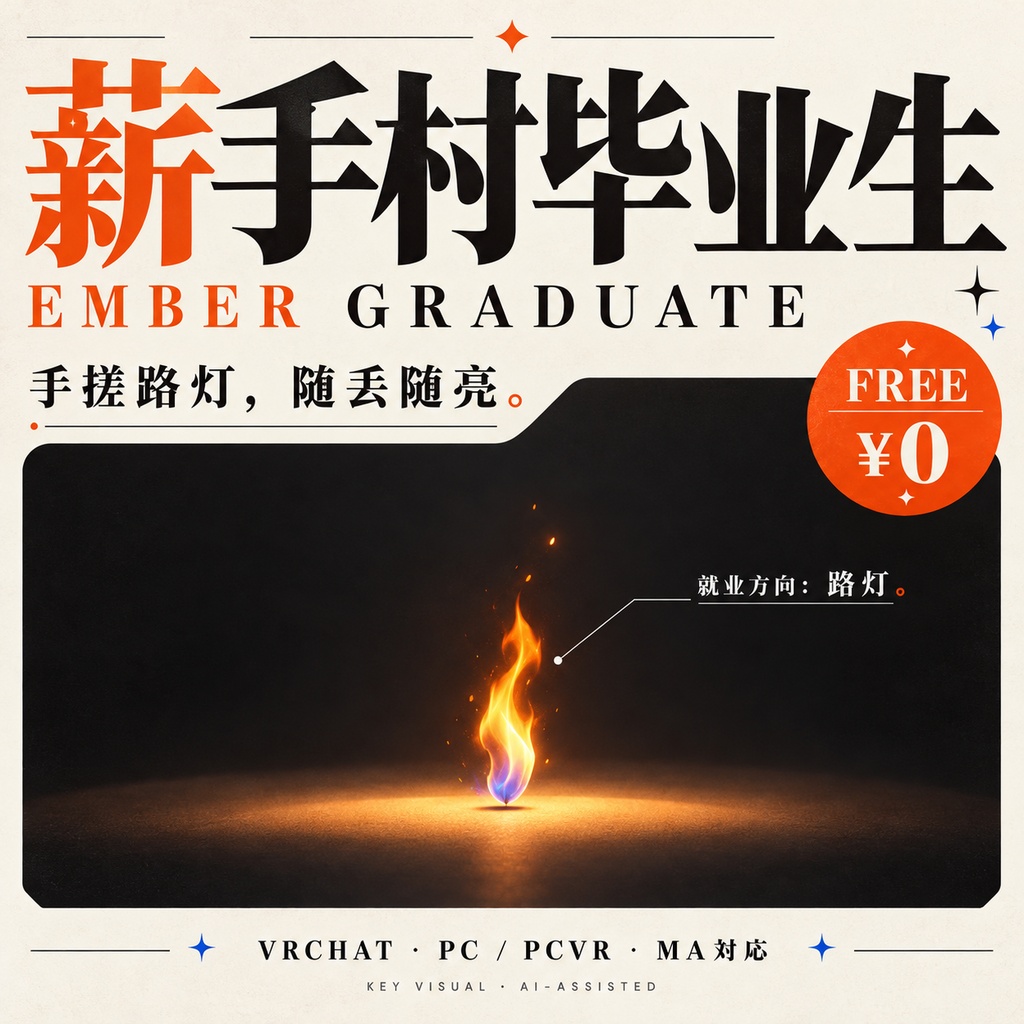 【無料・MA対応】薪手村卒業生｜投げて灯せる小さな炎【PC / PCVR】