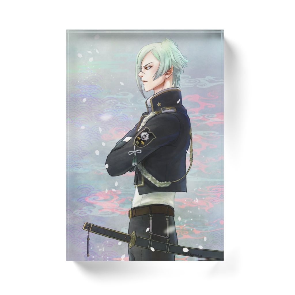 膝丸アクリルブロック(長方形)