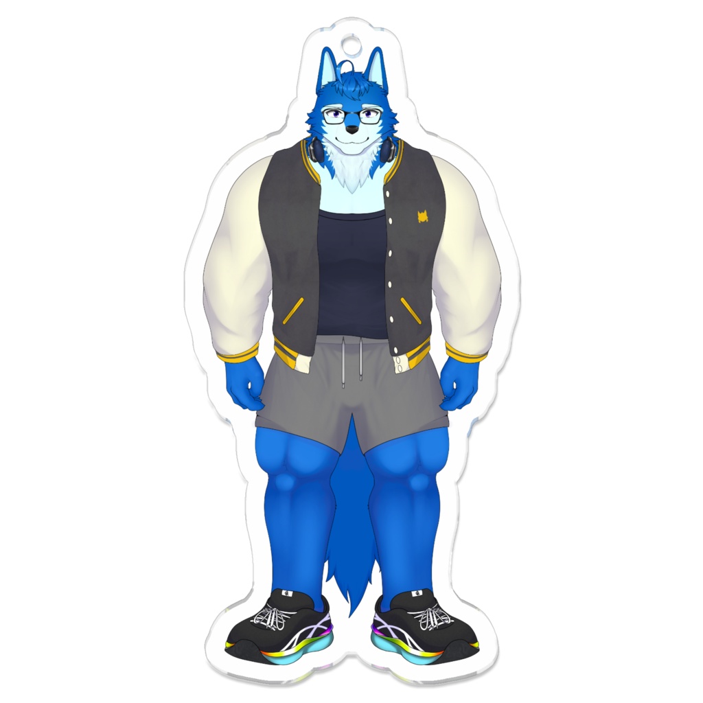 こな狼 オリジナルアクリルキーホルダー(70mm×70mm)※通常版