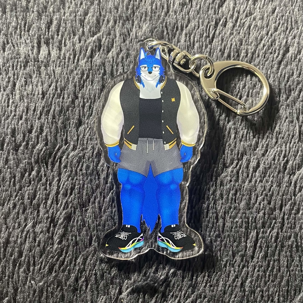 こな狼 オリジナルアクリルキーホルダー(70mm×70mm)※通常版