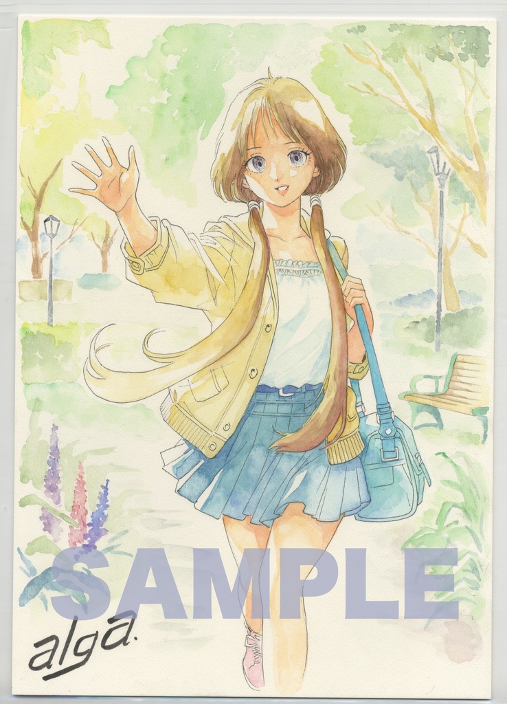 【直筆イラストサイン入り・イラストボード】「舞って! セーラー服騎士 星舞う学園」  プライベート舞子