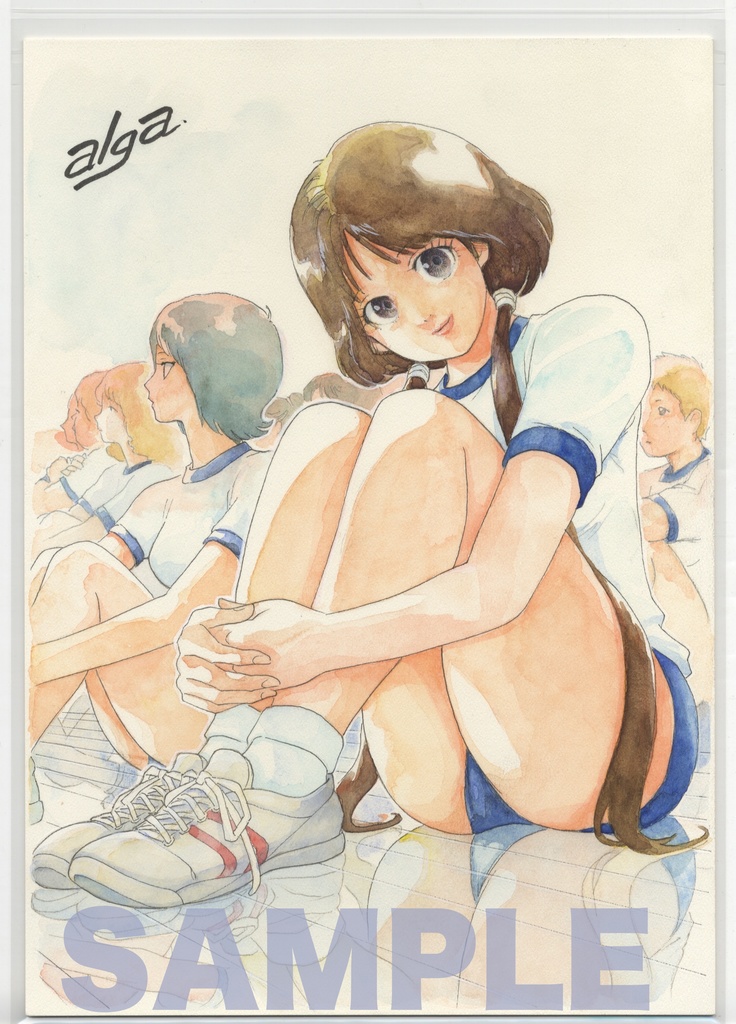 【直筆イラストサイン入り・イラストボード】「舞って! セーラー服騎士 星舞う学園」  体育 舞子