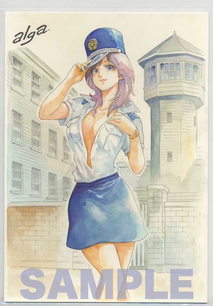 【直筆イラストサイン入り・イラストボード】「パラダイス監獄」  蒼景つぐみ