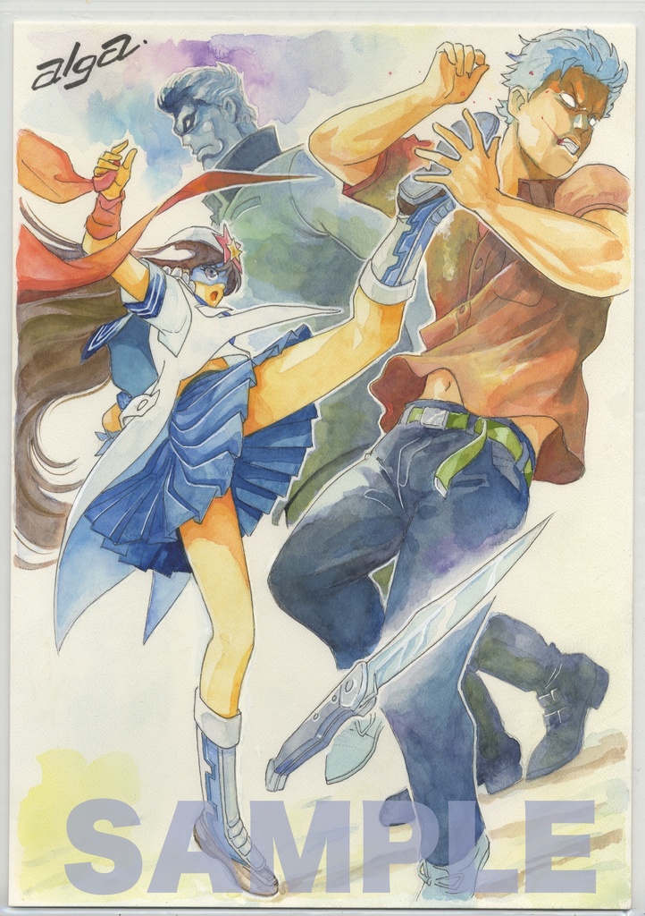 【直筆イラストサイン入り・イラストボード】「舞って! セーラー服騎士」  メモリーアルバム4 