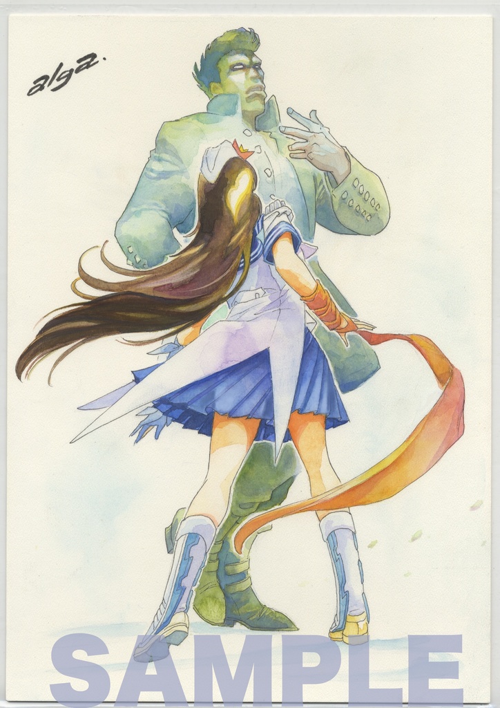 【直筆イラストサイン入り・イラストボード】「舞って! セーラー服騎士」  メモリーアルバム５  オレは甘くない