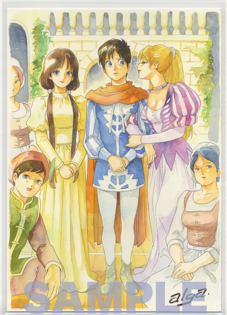 【直筆イラストサイン入り・イラストボード】「舞って! セーラー服騎士」  メモリーアルバム6  二人のジュリエット