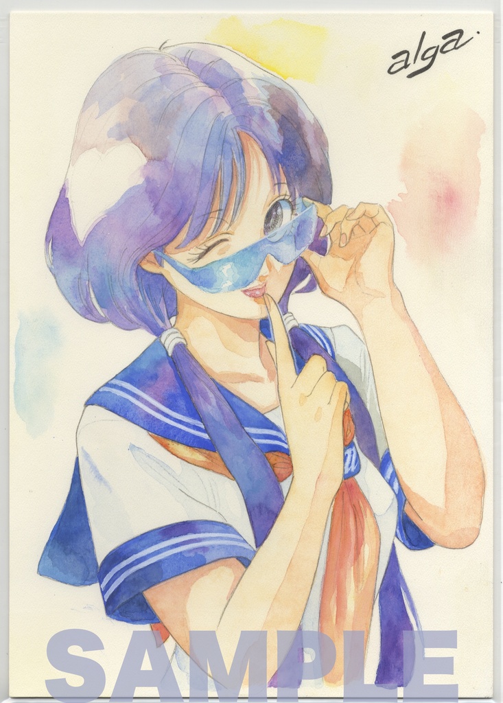 【直筆イラストサイン入り・イラストボード】「舞って! セーラー服騎士」  星野（ひかりの）舞子の秘密