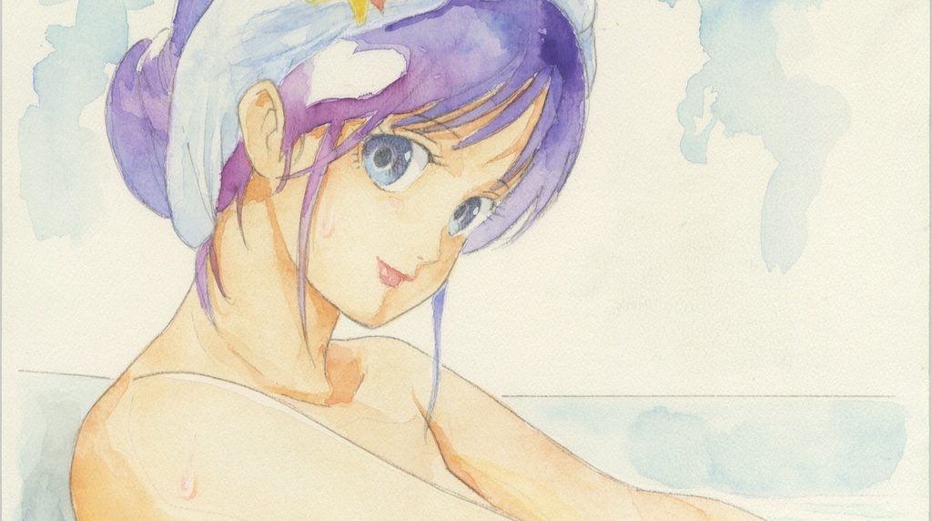 【直筆イラストサイン入り・イラストボード】「舞って! セーラー服騎士」  お風呂で舞子