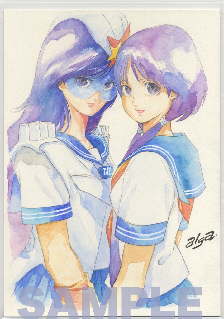 【直筆イラストサイン入り・イラストボード】「舞って! セーラー服騎士」  本当のわたし