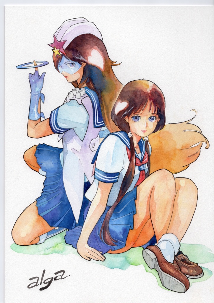 【直筆イラストサイン入り・イラストボード】「星舞う学園 スタート記念 1 」