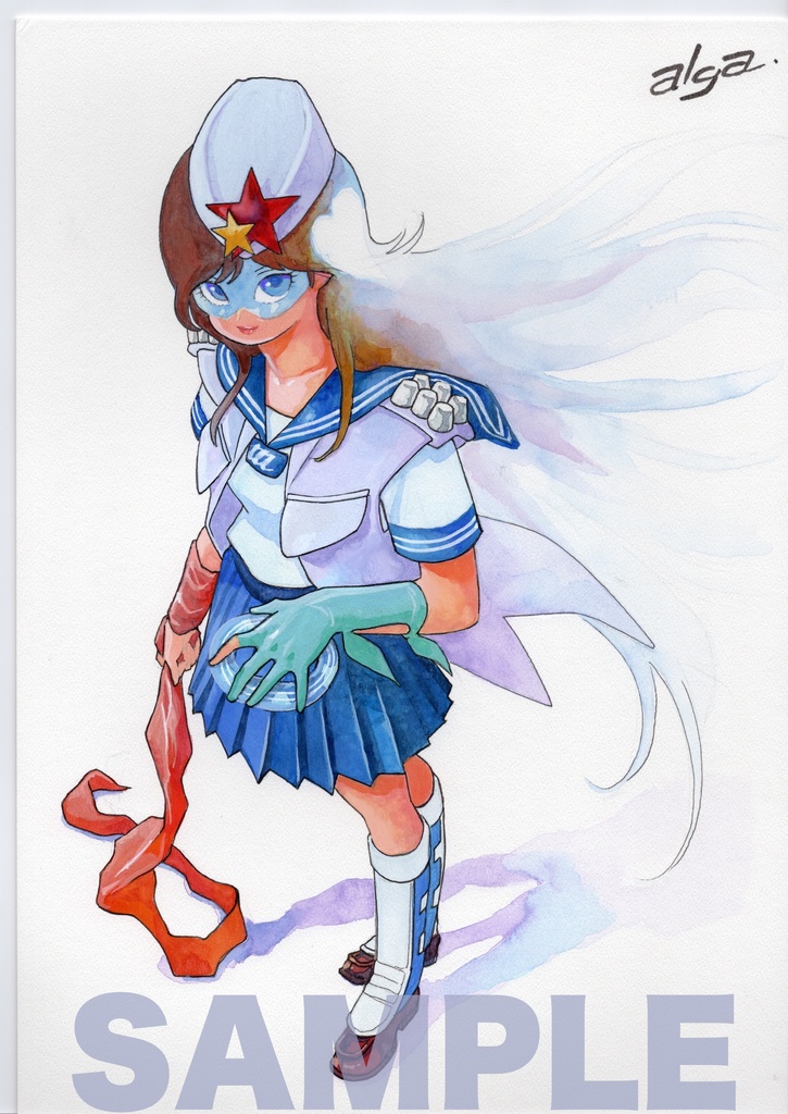 【直筆イラストサイン入り・イラストボード】「星舞う学園 スタート記念 ５ 」 