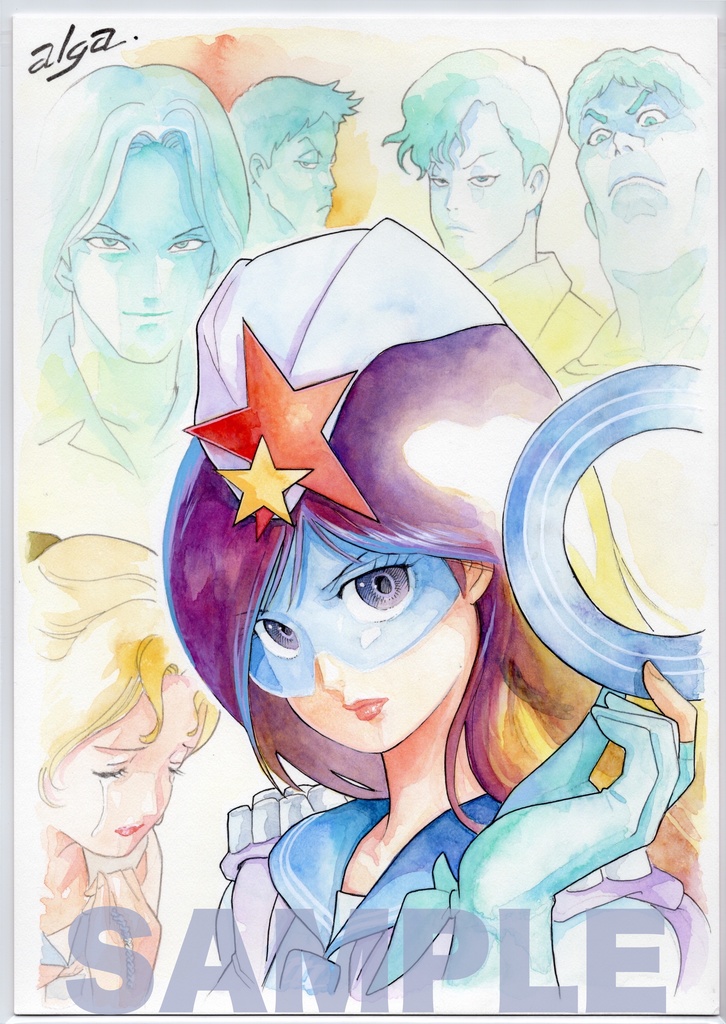 【直筆イラストサイン入り・イラストボード】「星舞う学園 スタート記念 7 」 