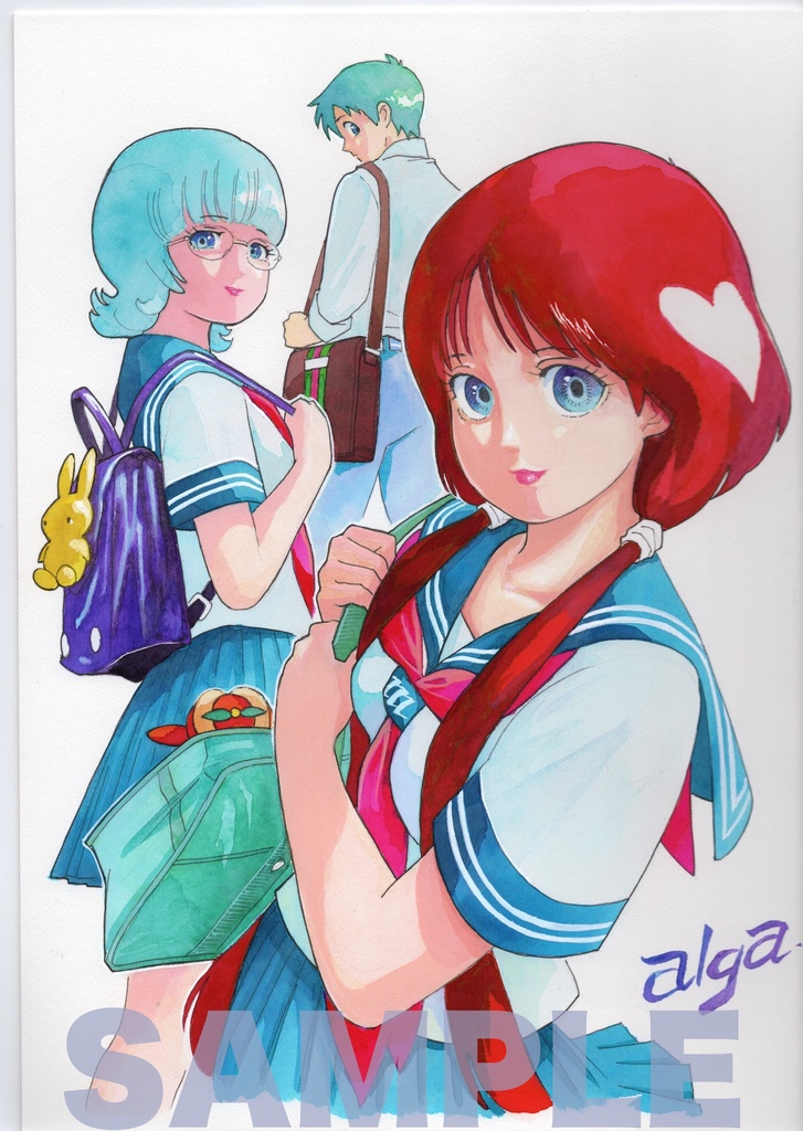 【直筆イラストサイン入り・イラストボード】「星舞う学園 スタート記念 12 」 