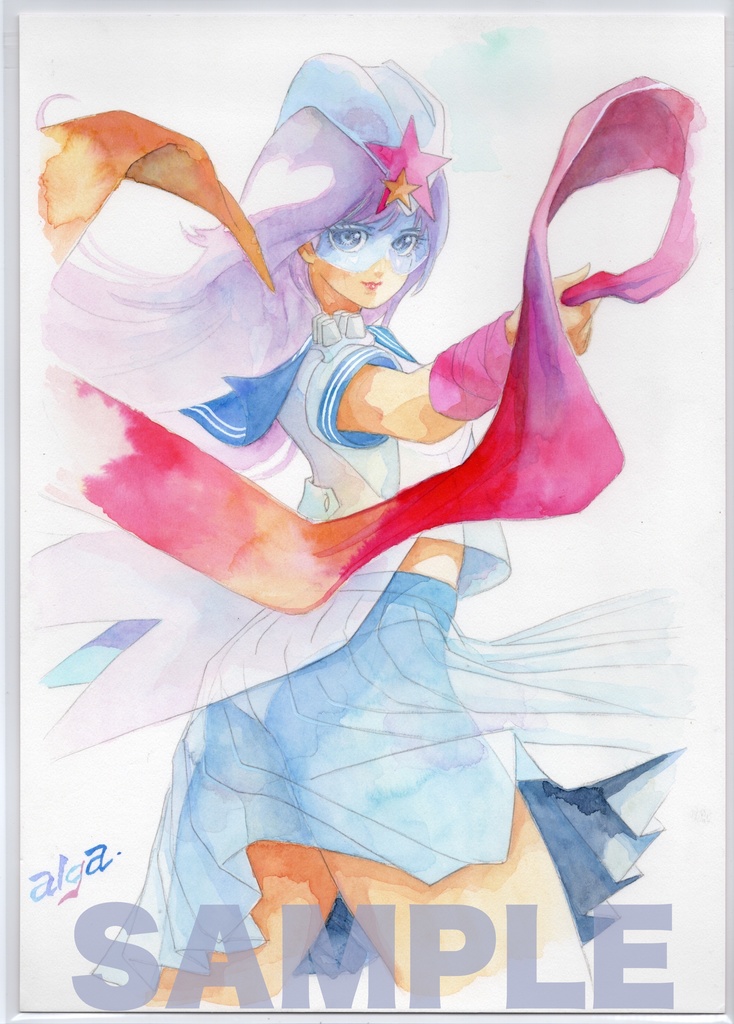 【直筆イラストサイン入り・イラストボード】「星舞う学園  お嬢様の涙３ 」 