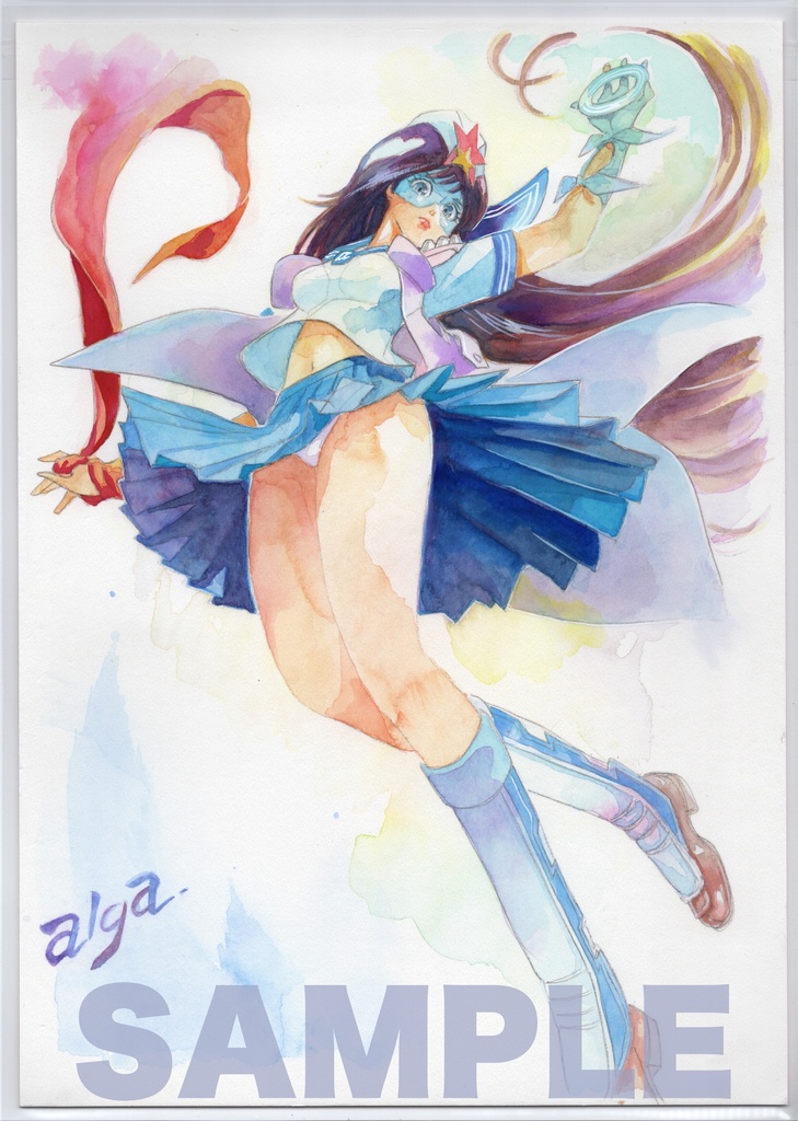 【直筆イラストサイン入り・イラストボード】「星舞う学園  お嬢様の涙４ 」