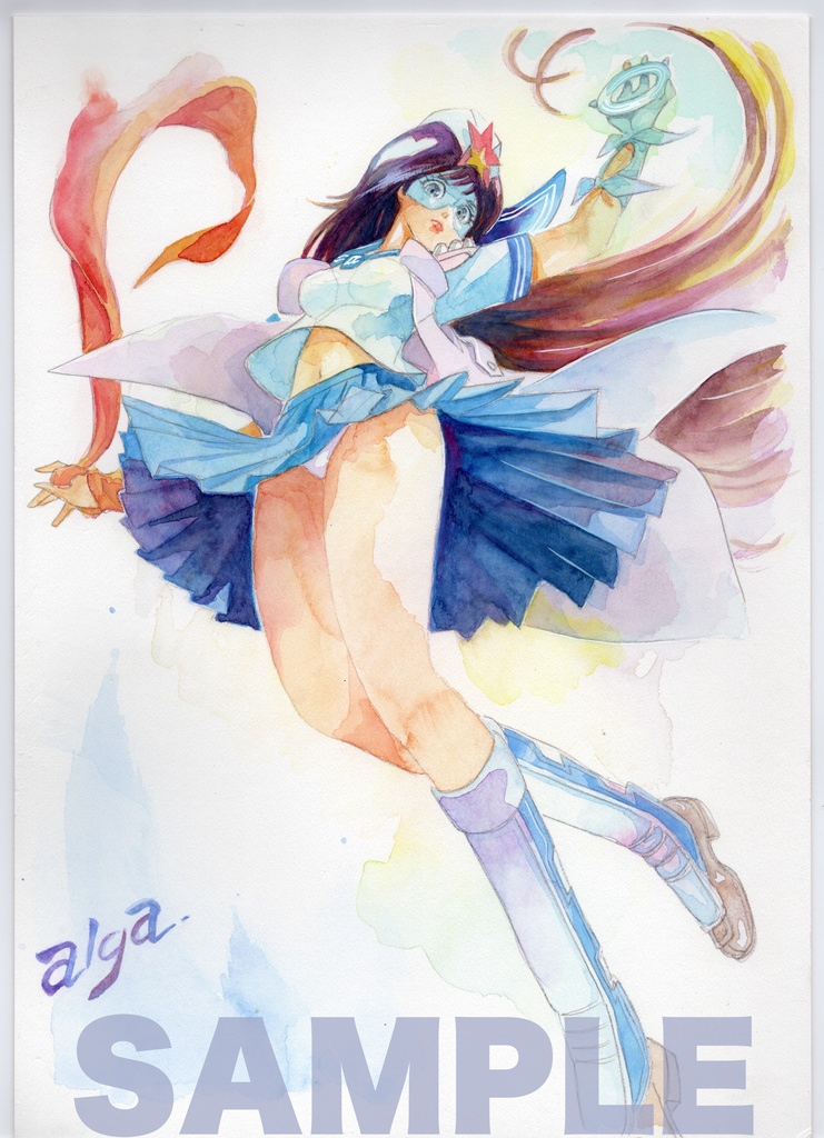 【直筆イラストサイン入り・イラストボード】「星舞う学園  お嬢様の涙４ 」