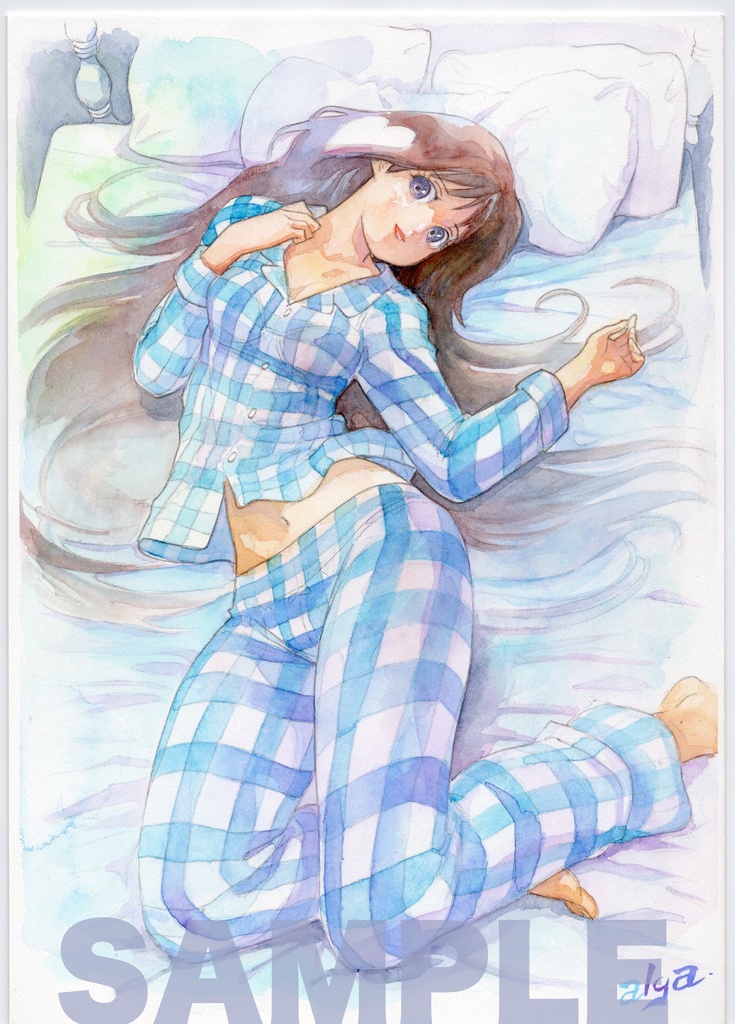 【直筆イラストサイン入り・イラストボード】舞って!セーラー服騎士・パジャマ