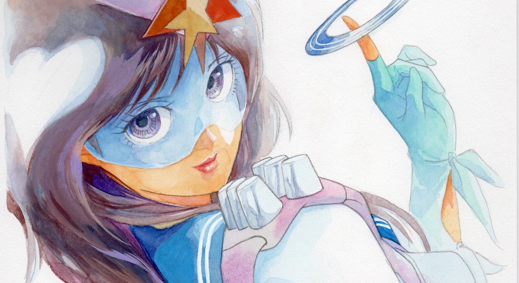 【直筆イラストサイン入り・イラストボード】舞って!セーラー服騎士・ハート