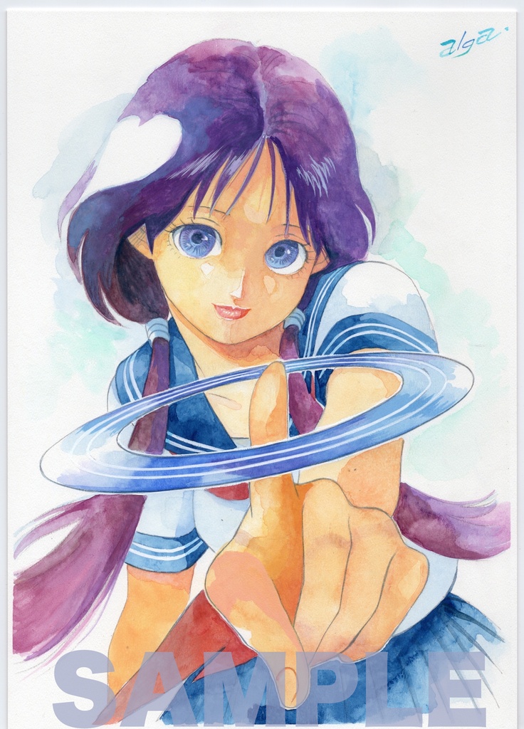 【直筆イラストサイン入り・イラストボード】舞って!セーラー服騎士・舞子の想い