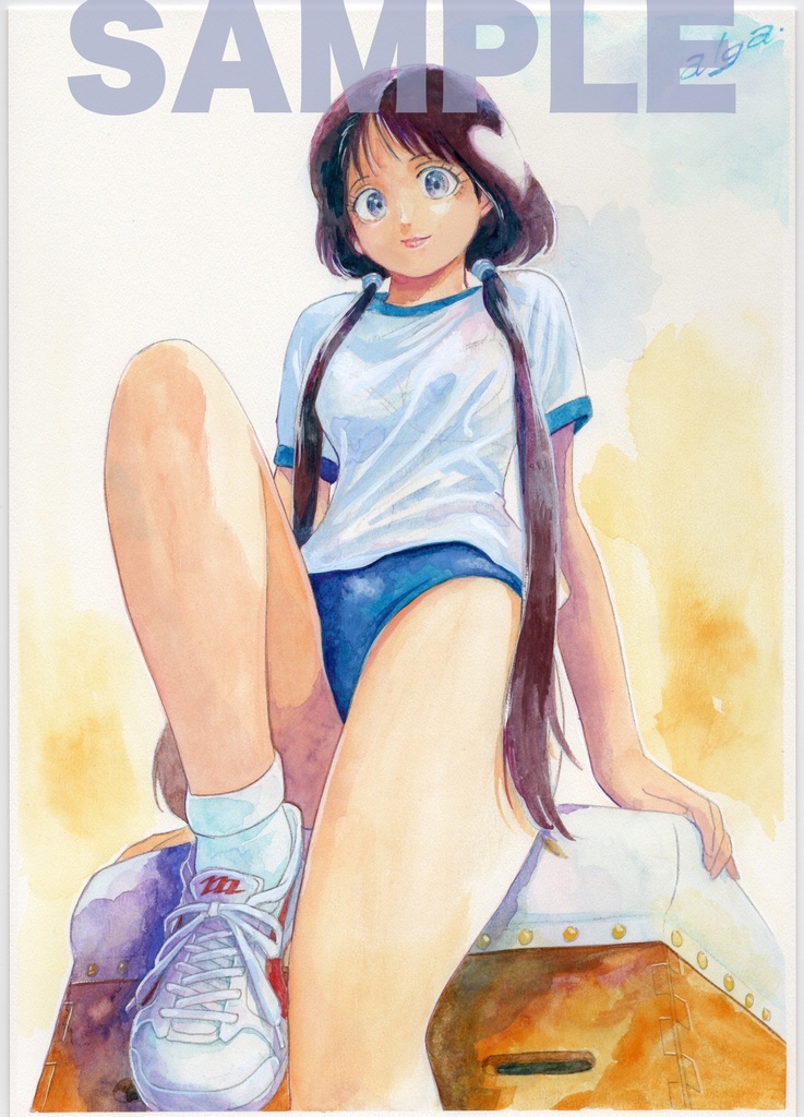 【直筆イラストサイン入り・イラストボード】舞って!セーラー服騎士・跳び箱