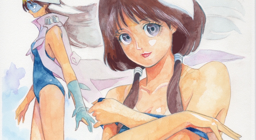 【直筆イラストサイン入り・イラストボード】舞って!セーラー服騎士・もうすぐ夏