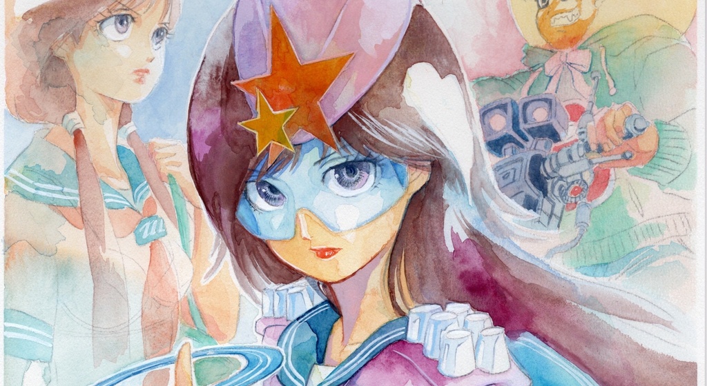 【直筆イラストサイン入り・イラストボード】舞って!セーラー服騎士・バズる正義