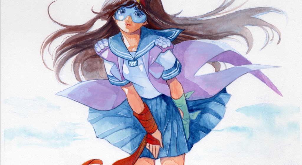 【直筆イラストサイン入り・イラストボード】舞って!セーラー服騎士・ドキドキ誘導風