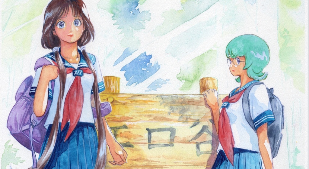 【直筆イラストサイン入り・イラストボード】舞って!セーラー服騎士・エロ谷の看板