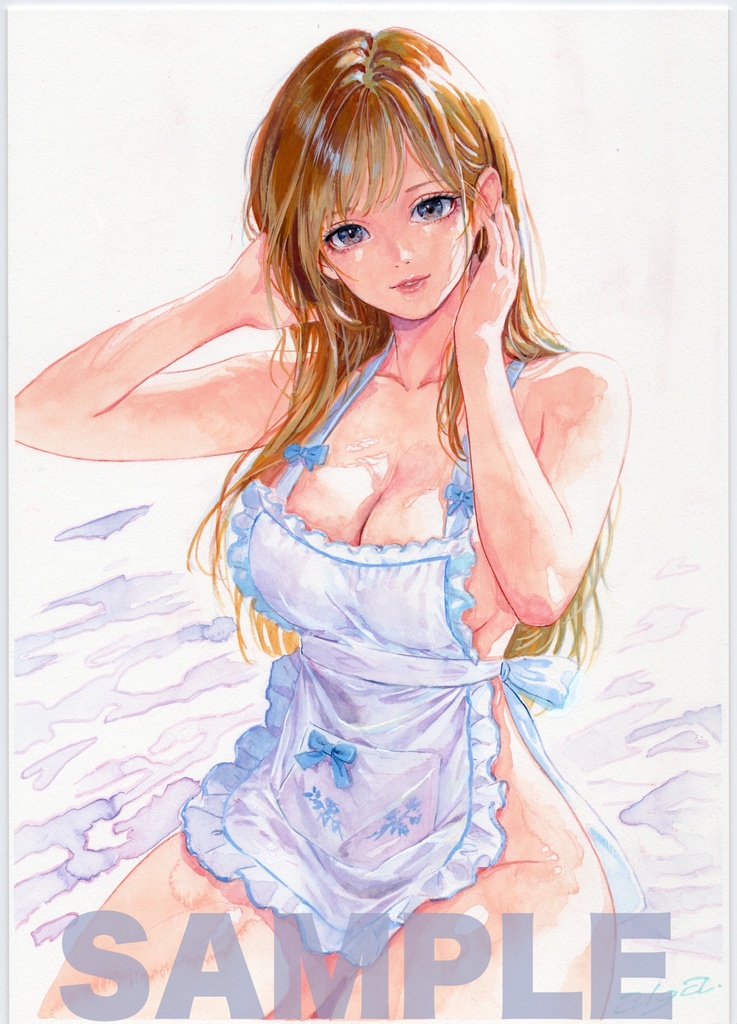 【直筆イラストサイン入り・イラストボード】はじめてのエプロン