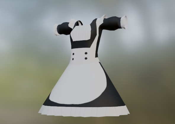 [CC0]シャペルちゃん用メイド服