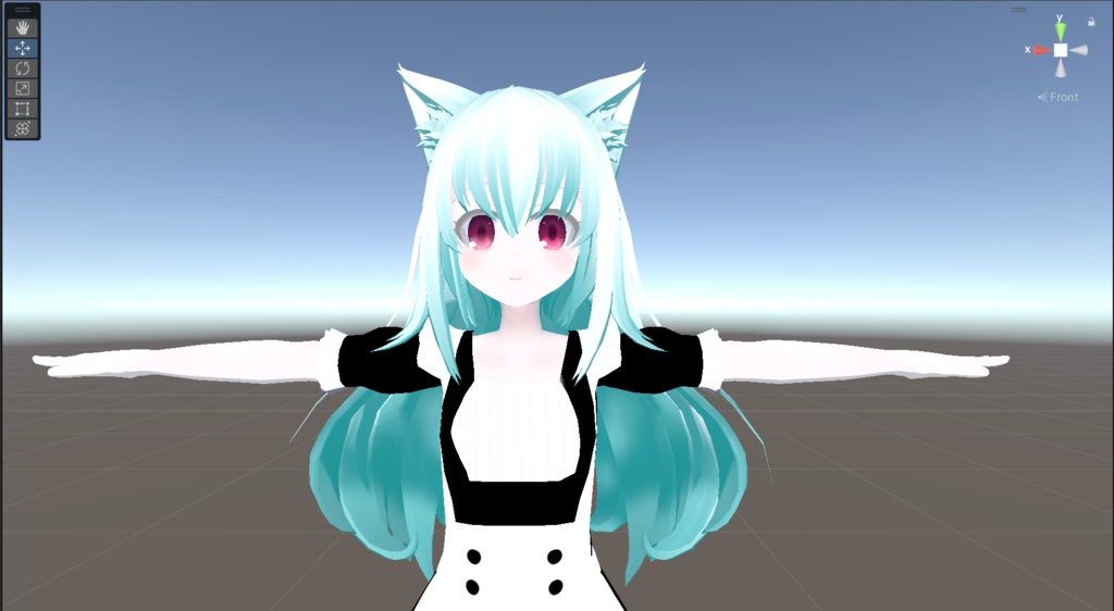 [CC0]VRM1.0メイド服シャペルちゃん