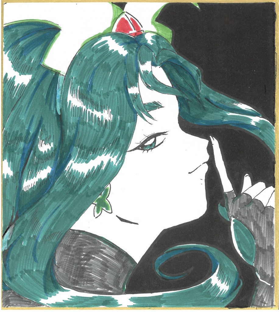 ダークミント 色紙