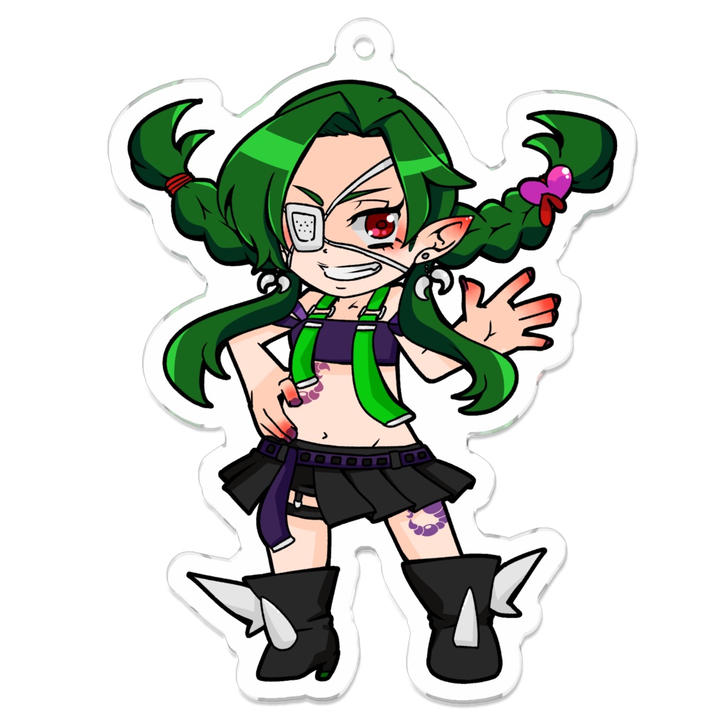 毒毒ちぃの　SDキャラアクリルキーホルダー