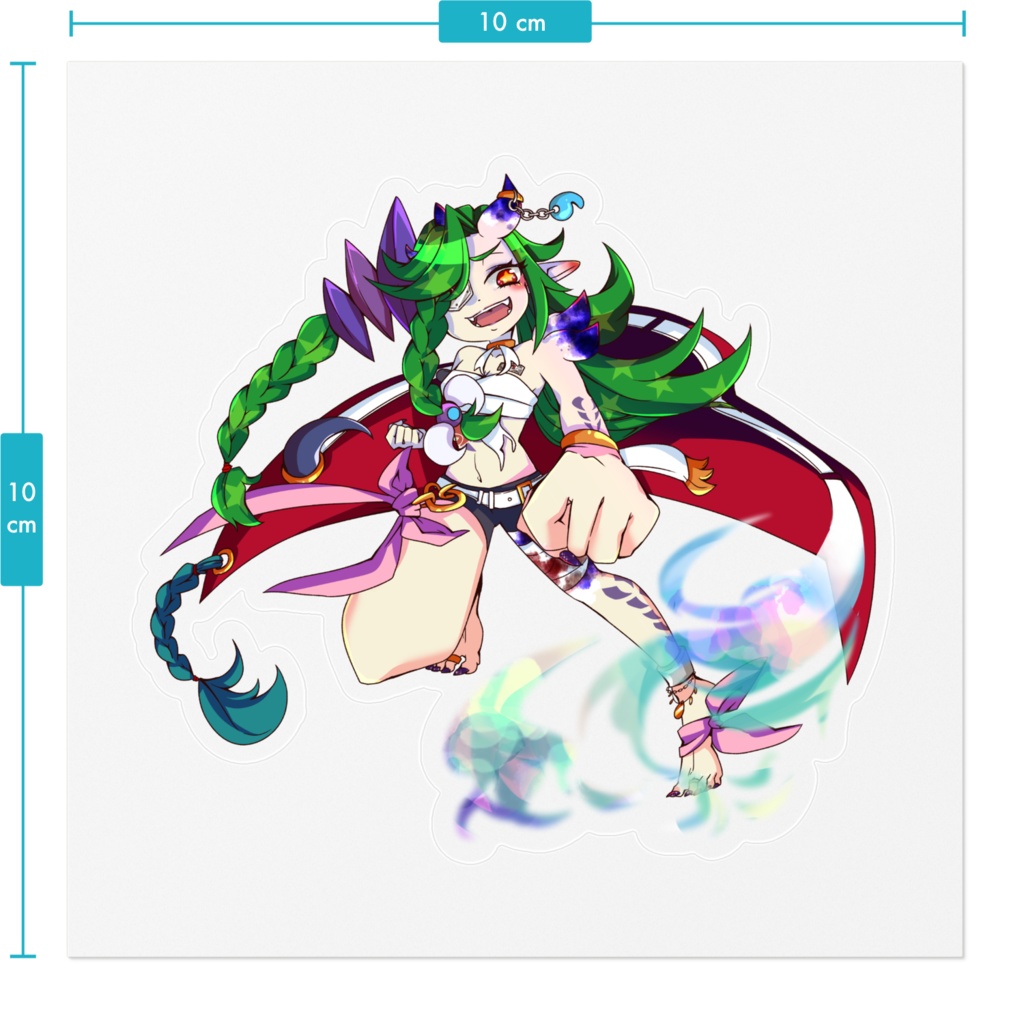 毒毒ちぃの 新モデルステッカー