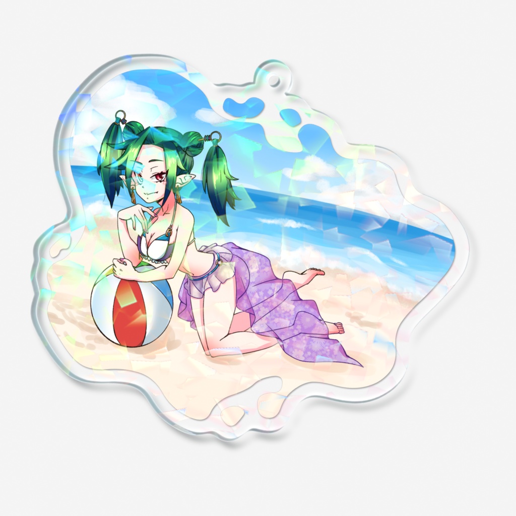 2025夏ちぃの水着キラキラアクリルキーホルダー