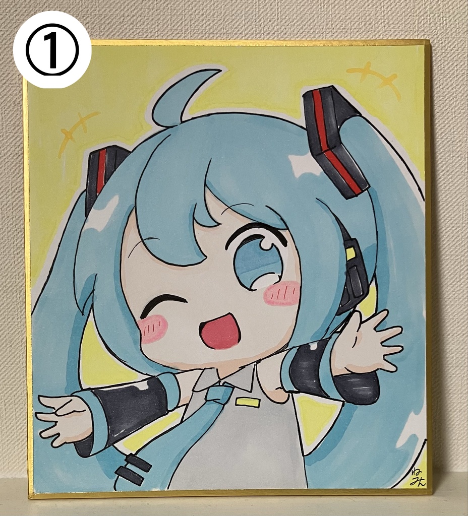 ねこみんの色紙