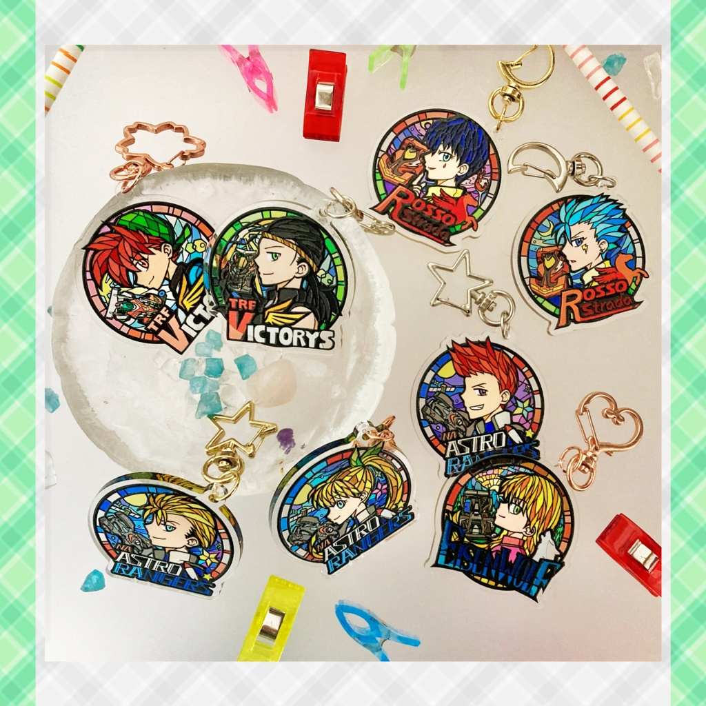 【販売終了】ステンドグラス風アクキー