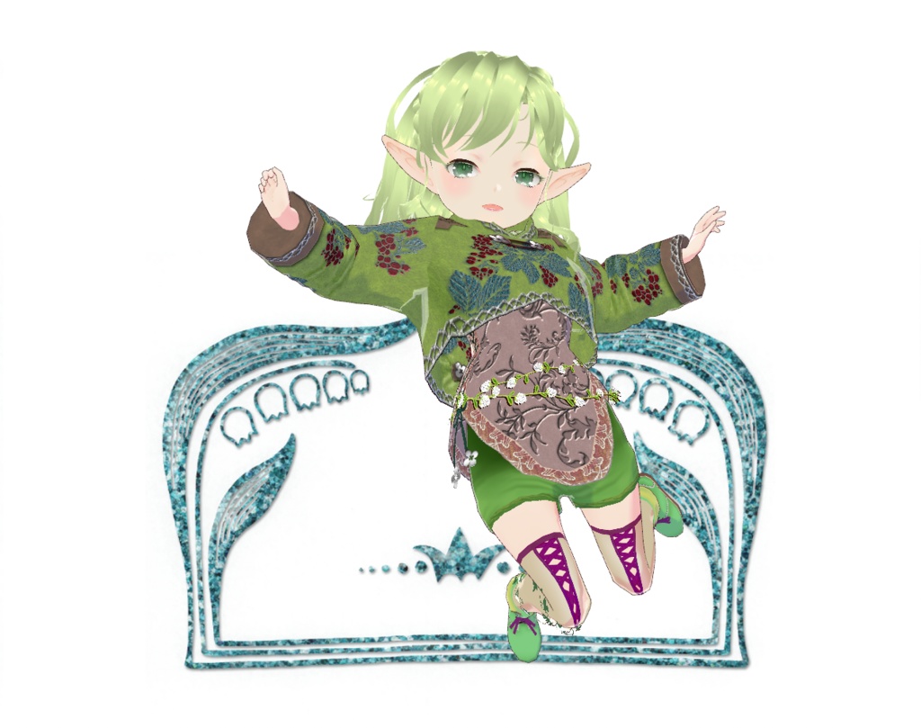 森のエルフ コーデ