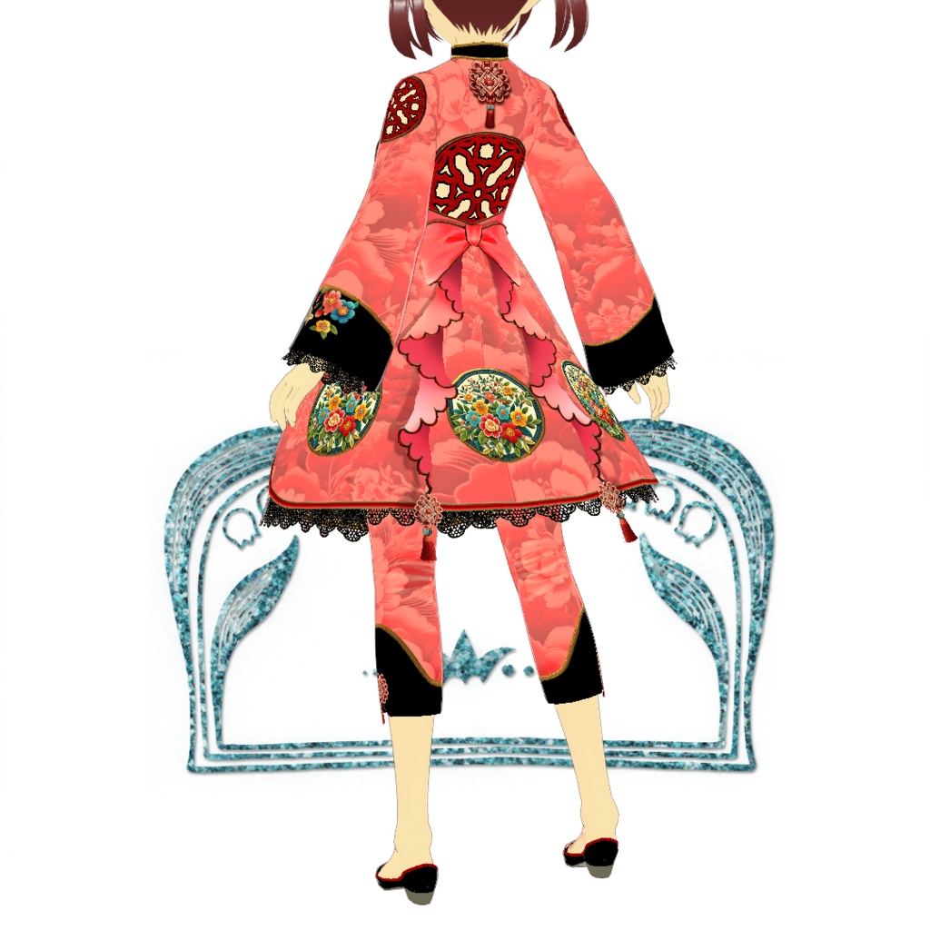 春先取りチーパオドレス