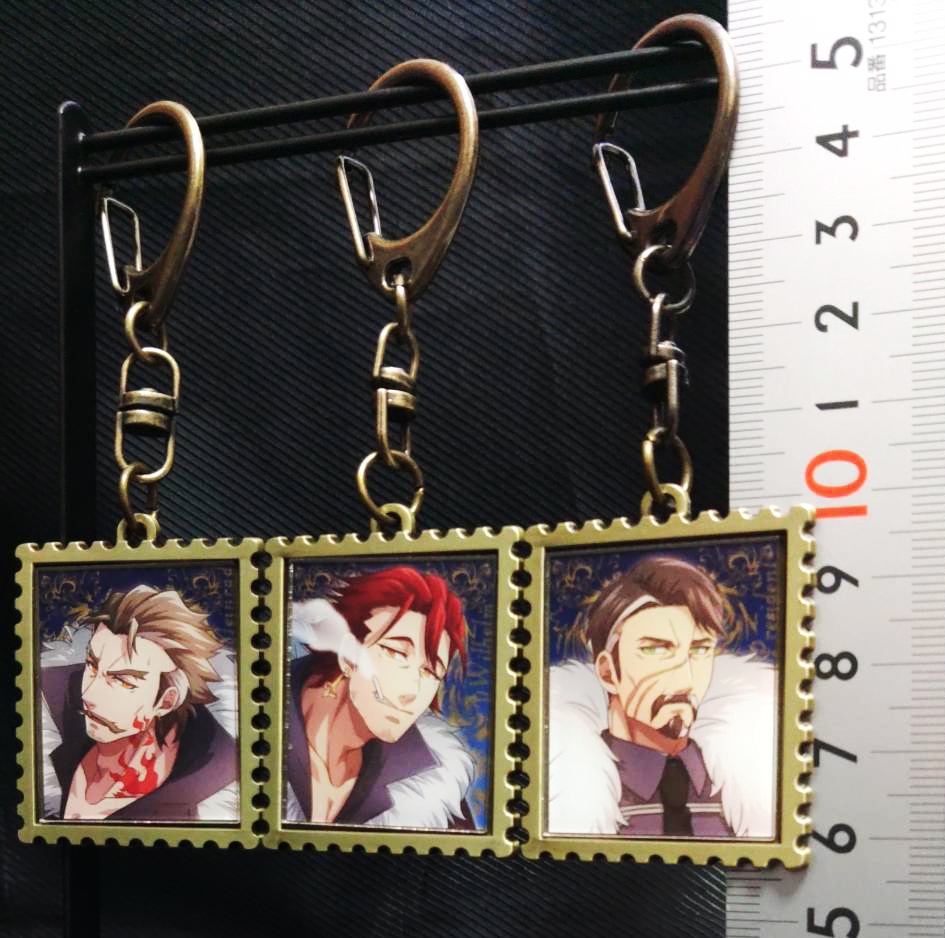 切手型メタルキーホルダー