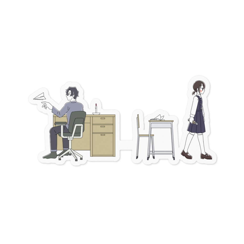 ステッカー じん・すずめ