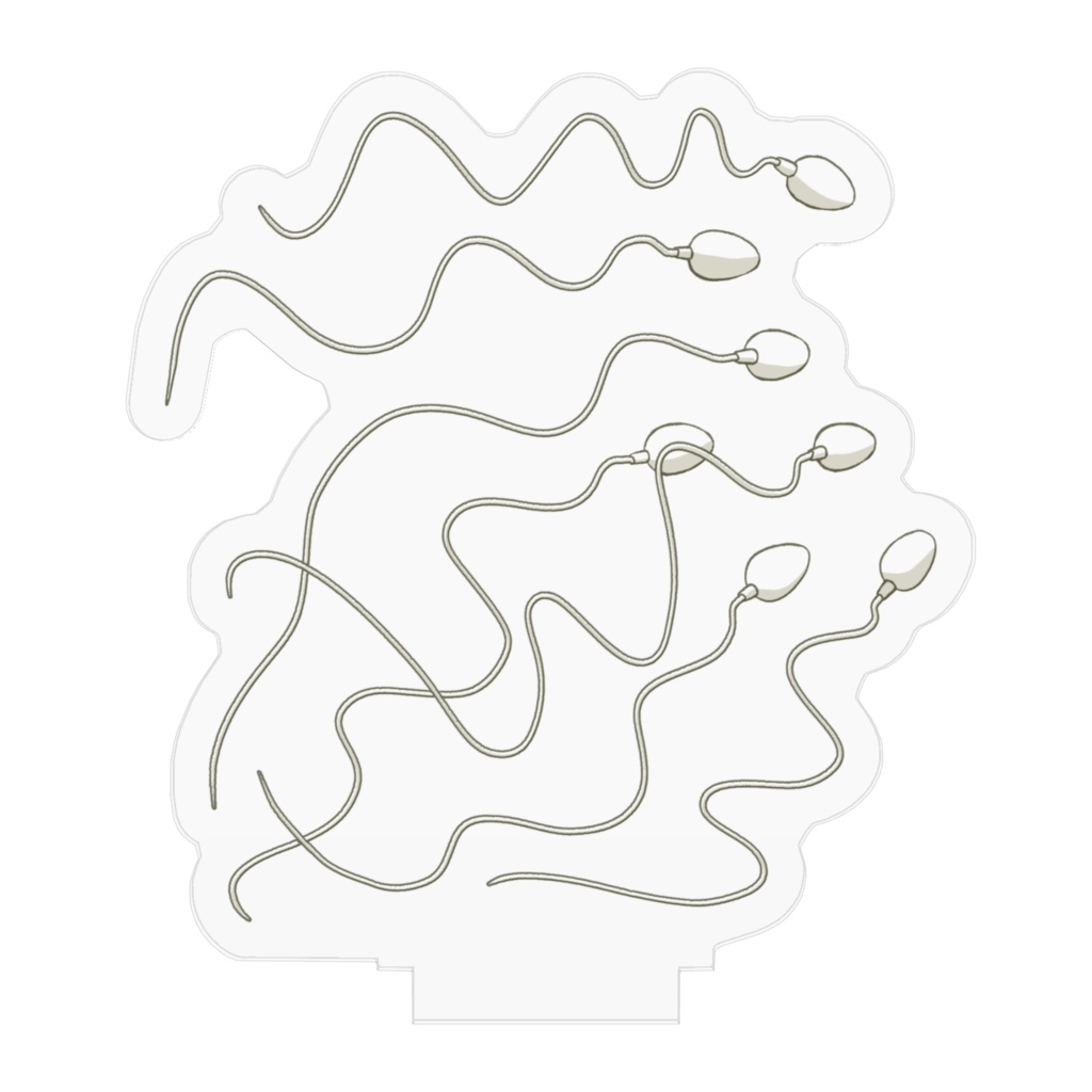 精子の群れ・左