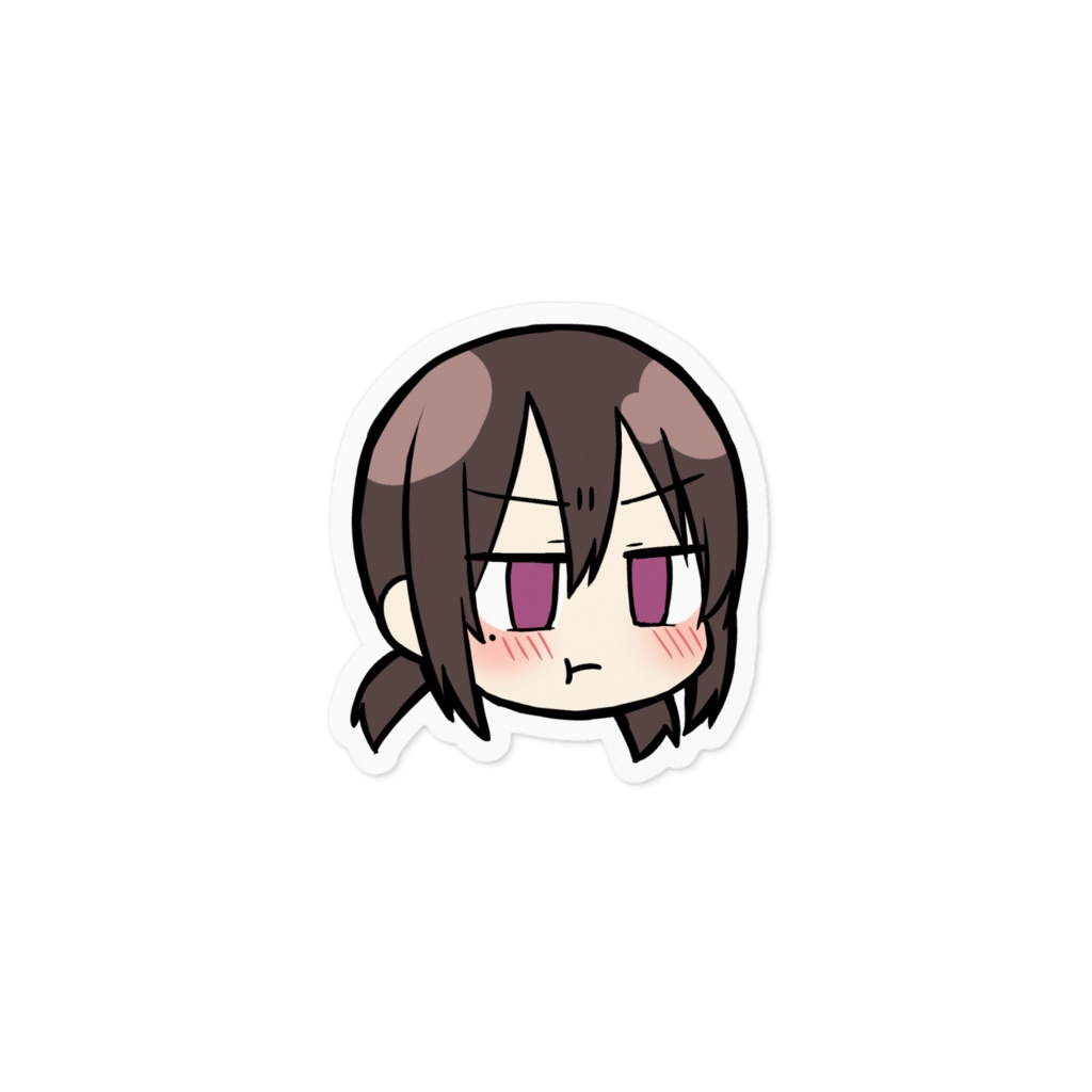 すずめ 顔ステッカー