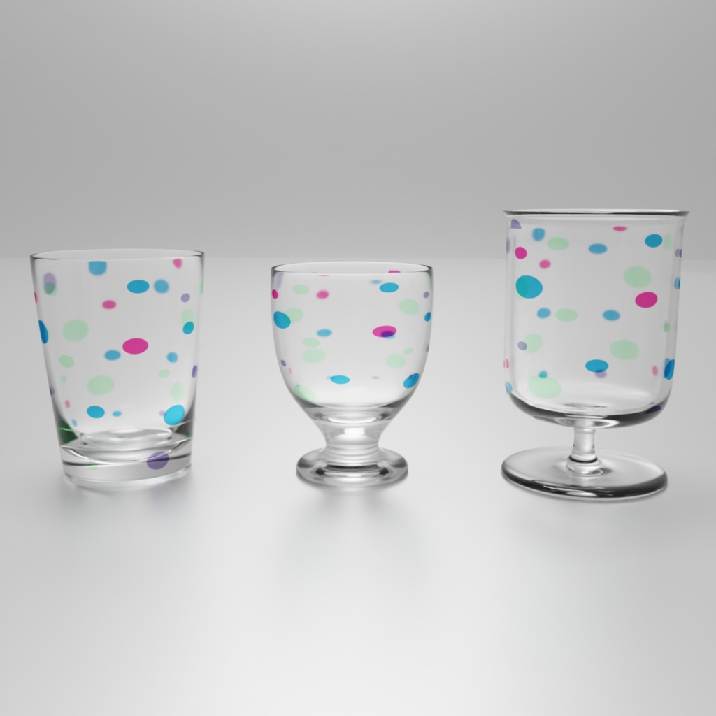 レトロなグラスカップ