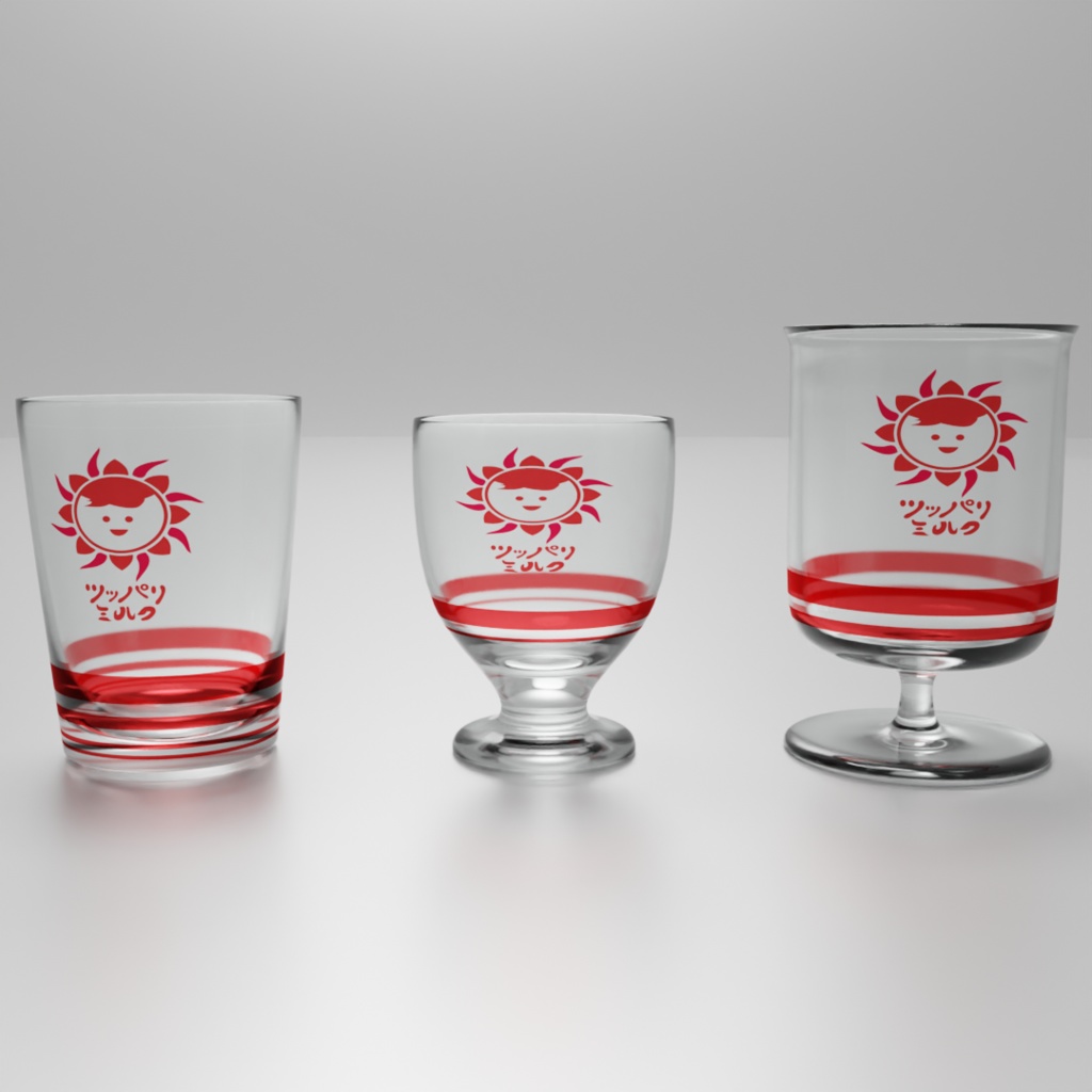 レトロなグラスカップ